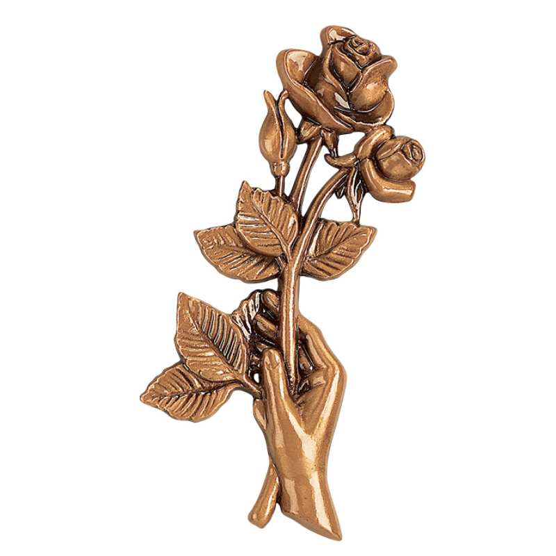 Bronze Decorative Hand with Rose |35-455