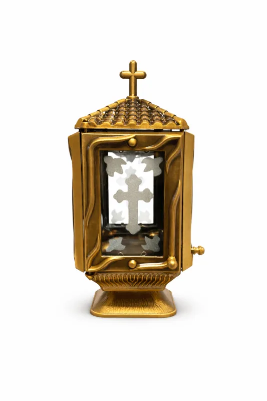 Lampada votiva in ottone