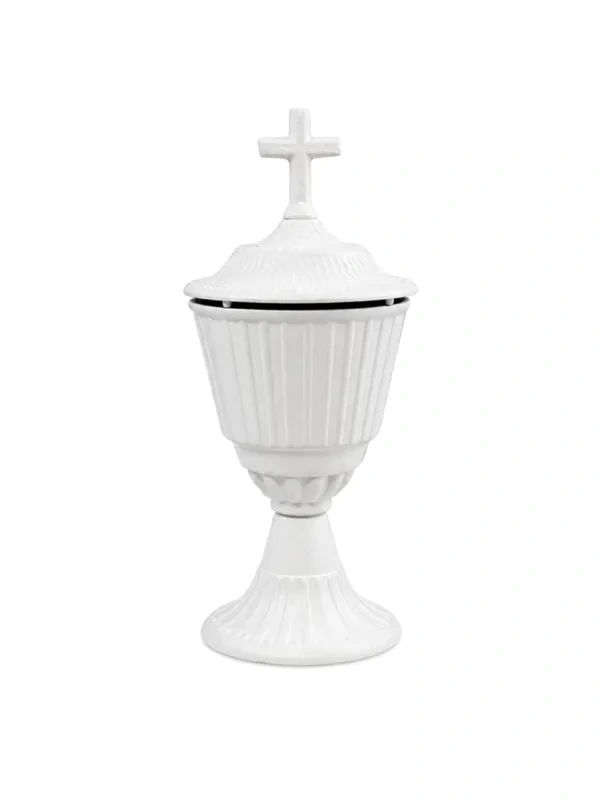 Monument Incense Burner Aluminium White – 19 x 9 cm