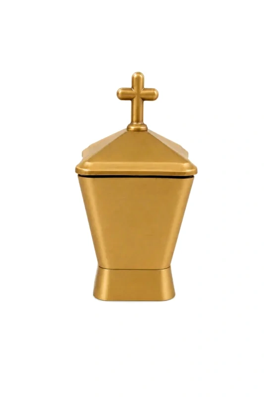 Monument Incense Burner Aluminium Light Bronze – 16 x 9 cm