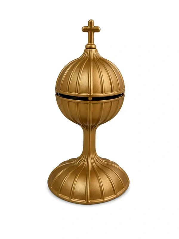 Monument Incense Burner Aluminium Light Bronze – 17 x 9 cm