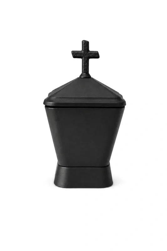 Monument Incense Burner Aluminium Black – 16 x 9 cm