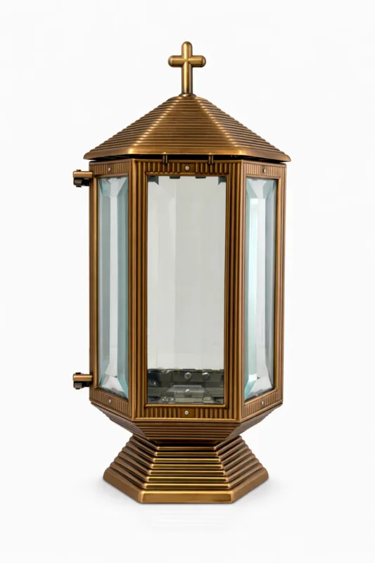 Lampada votiva in ottone
