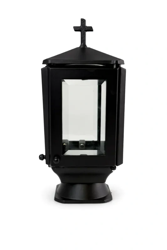 Monument Candle Lamp Aluminium Black – 29 x 12.5 cm
