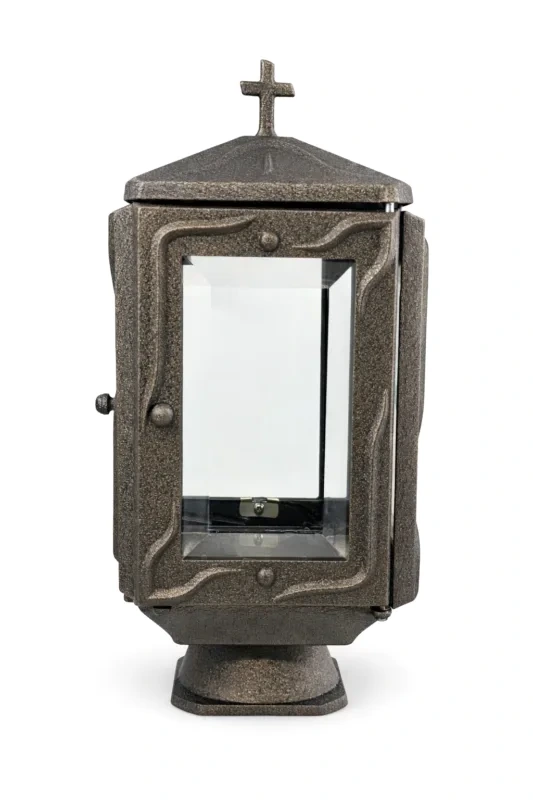 Monument Candle Lamp Aluminium Olive Green – 35 x 15.5 cm