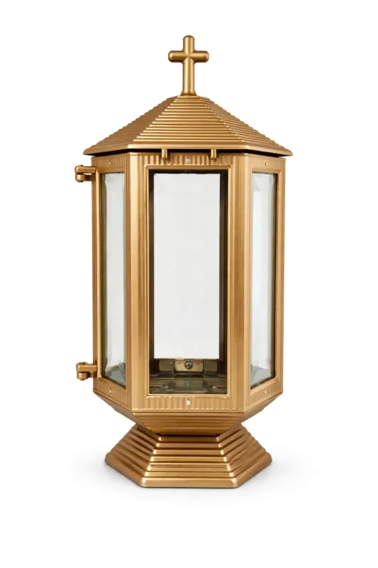 Monument Candle Lamp Aluminium Dark Bronze – 31.5 x 14 cm | SKU 10-21118