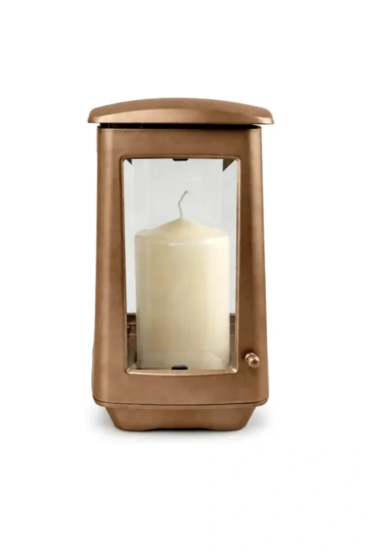 Monument Candle Lamp Aluminium Dark Bronze – 25 x 14 cm