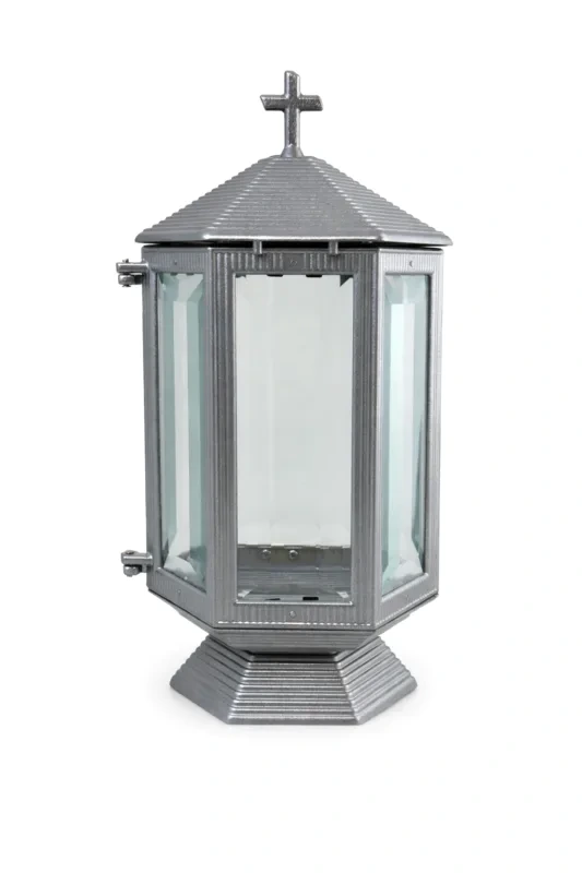 Monument Candle Lamp Aluminium Painted Satin – 31.5 x 14 cm | SKU 10-27118
