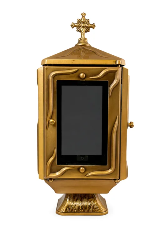 Monument Candle Lamp Brass Bronze – 30 x 13.5 cm | SKU 11-108