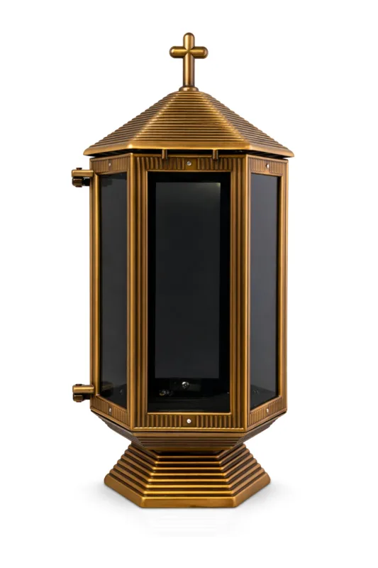 Monument Candle Lamp Brass Bronze – 31.5 x 14 cm | SKU 11-117
