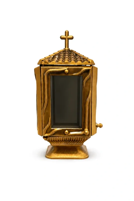 Monument Candle Lamp Brass Bronze – 30 x 13.5 cm | SKU 11-150