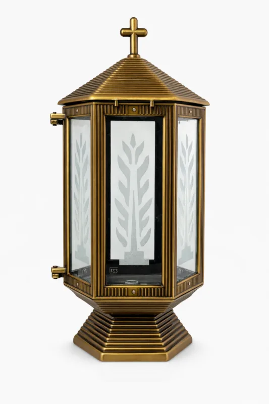 Lampada votiva in ottone