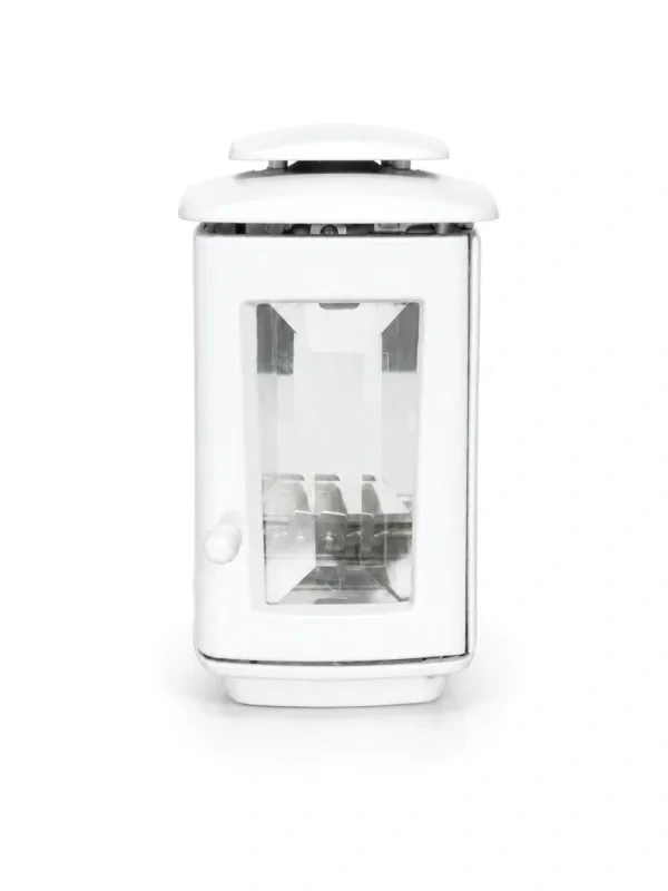 Monument Candle Lamp Aluminium White – 17 x 13 cm | SKU 15-11175