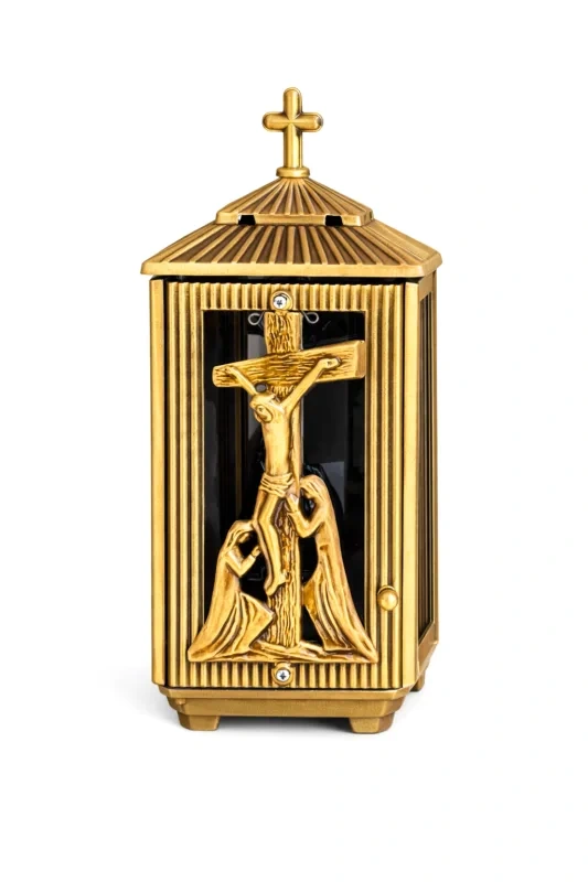 Monument Candle Lamp Brass Bronze – 30.5 x 15 cm