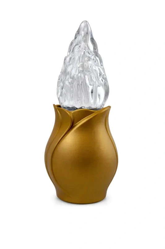 Elektryczna lampa nagrobna jasnobrązowa