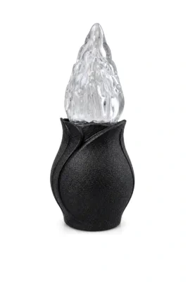 Black Silver Electric Candle Lamp | 15-17166