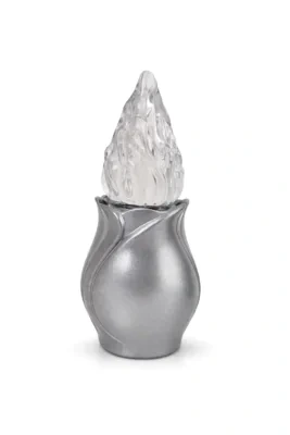 Painted Satin Electric Candle Lamp | 15-27166