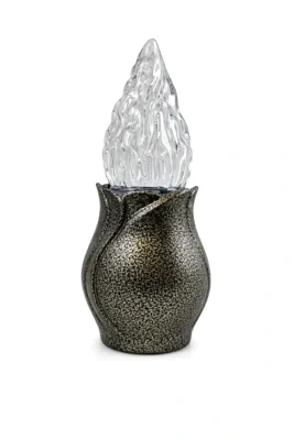 Hammered Gold Electric Candle Lamp | 15-28166