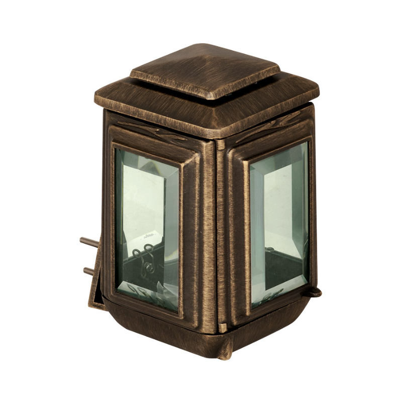 Monument Candle Lamp Brass Antique – 17 x 13 cm