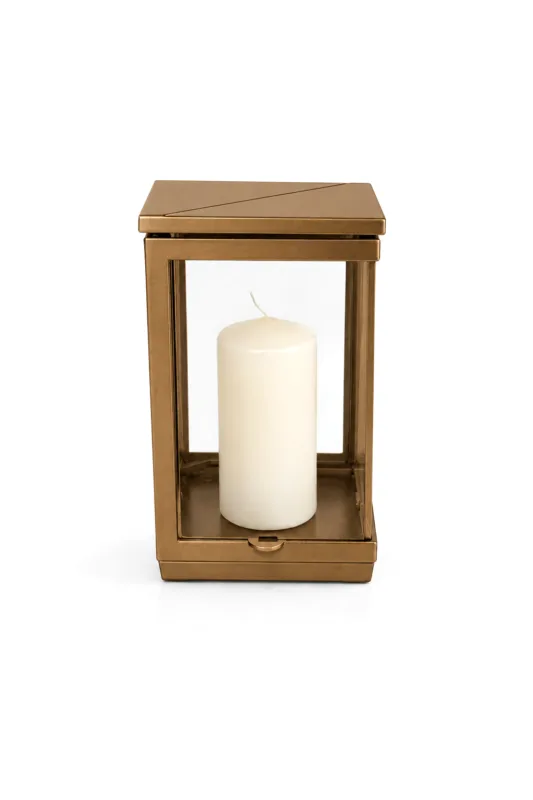 Monument Candle Lamp Aluminium Dark Bronze – 25 x 15 cm | SKU 16-21178
