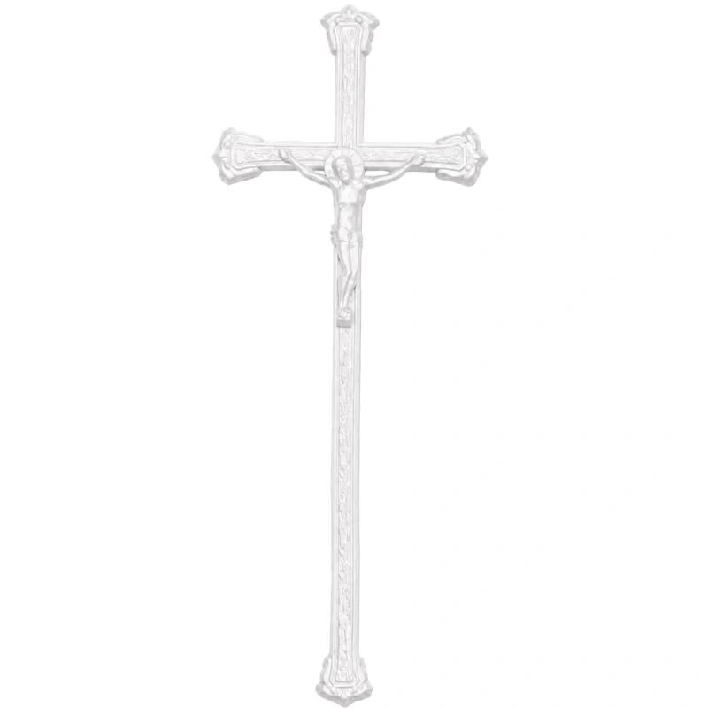 Monument Cross Aluminium White – 55 x 22 cm | SKU 20-11201