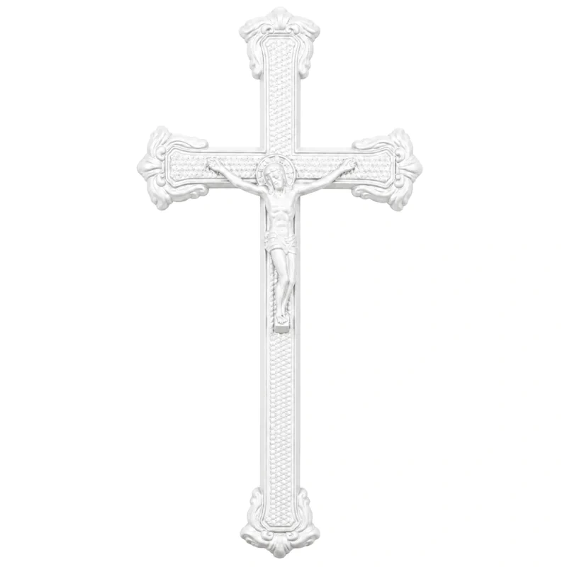 Monument Cross Aluminium White – 33 x 16 cm | SKU 20-11210