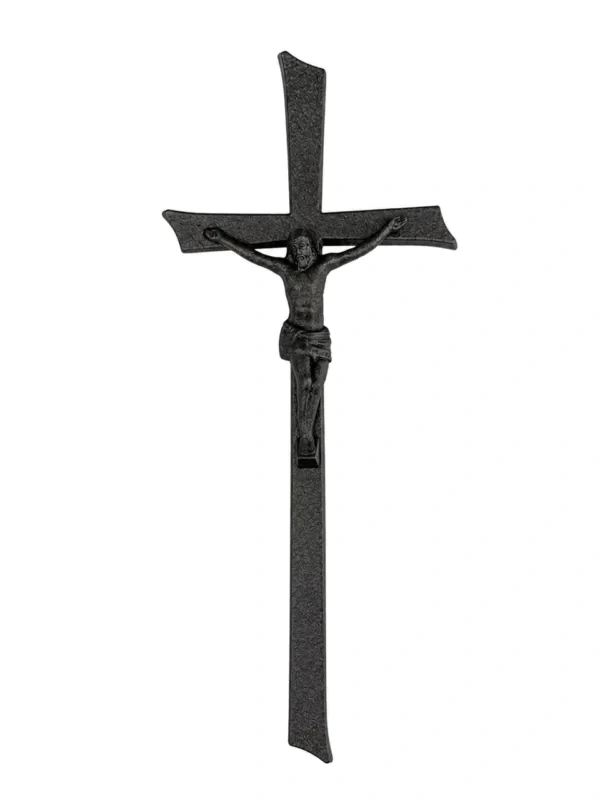 Monument Cross Aluminium Black Silver – 45 x 20 cm | SKU 20-17247