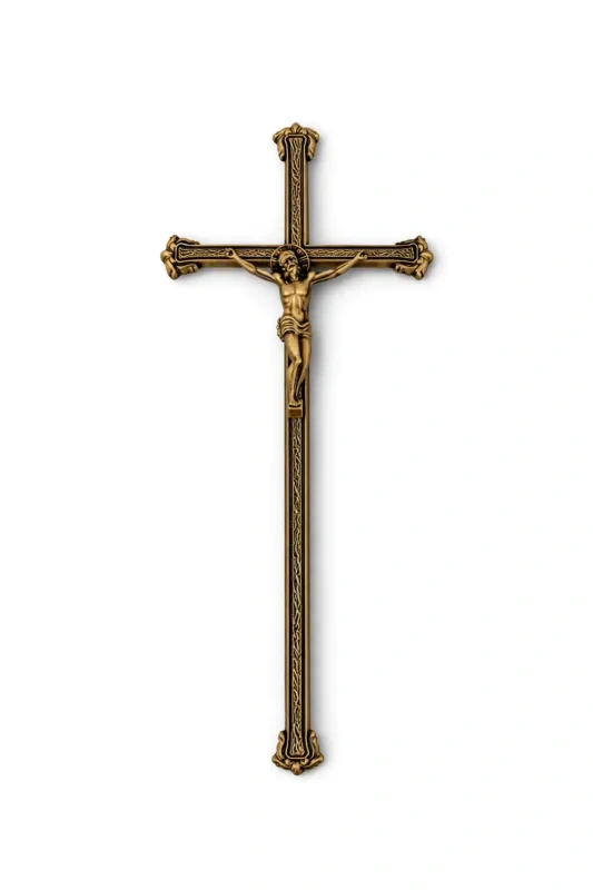 Monument Cross Brass Bronze – 54.5 x 22 cm | SKU 20-206