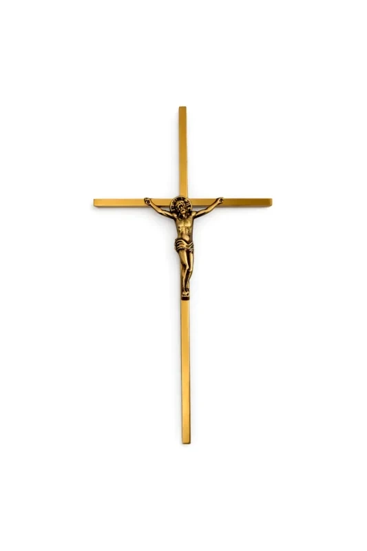 Monument Cross Brass Bronze – 25 x 12.5 cm | SKU 20-214