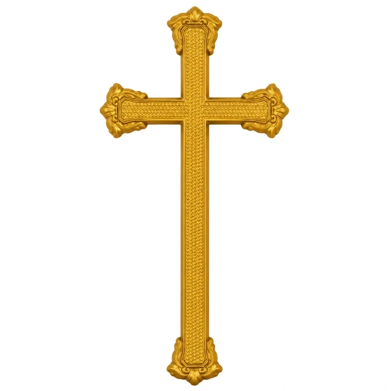 Monument Cross Aluminium Light Bronze – 33 x 16 cm | SKU 21-12210