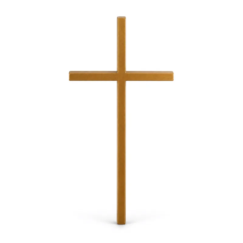 Monument Cross Aluminium Light Bronze – 50 x 25 cm