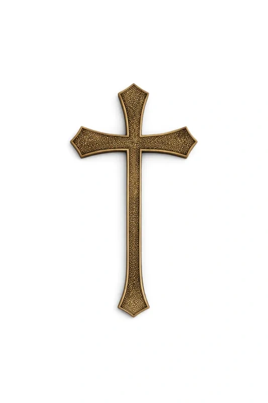 Monument Cross Brass Bronze – 23 x 13.5 cm | SKU 21-212
