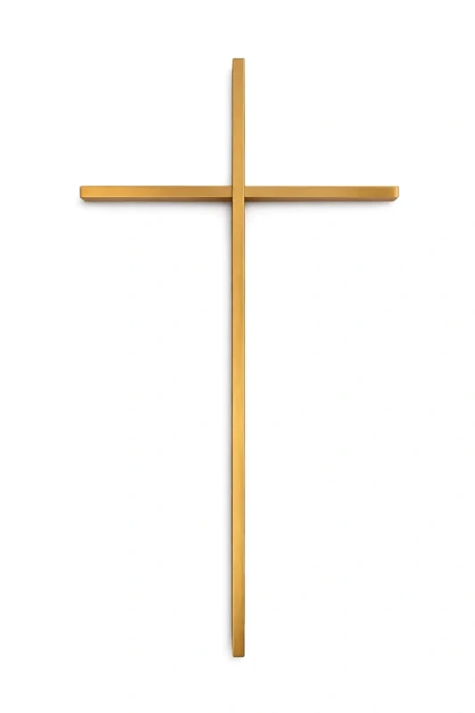 Monument Cross Brass Bronze – 25 x 12.5 cm | SKU 21-214