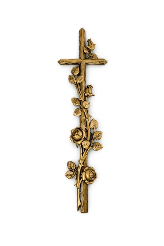 Monument Cross Brass Bronze – 58 x 16 cm