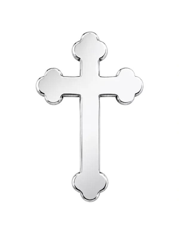 Monument Cross Brass Chromium – 12 x 8 cm