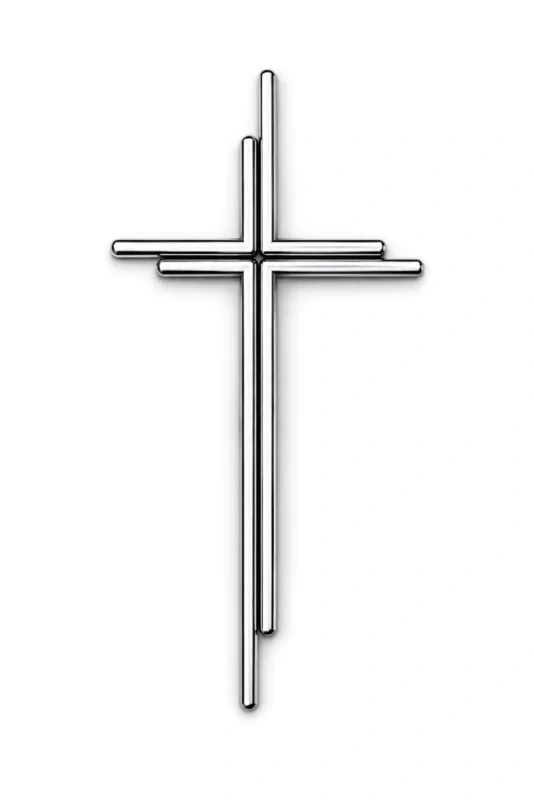 Monument Cross Brass Chromium – 53 x 24 cm | SKU 21-6249
