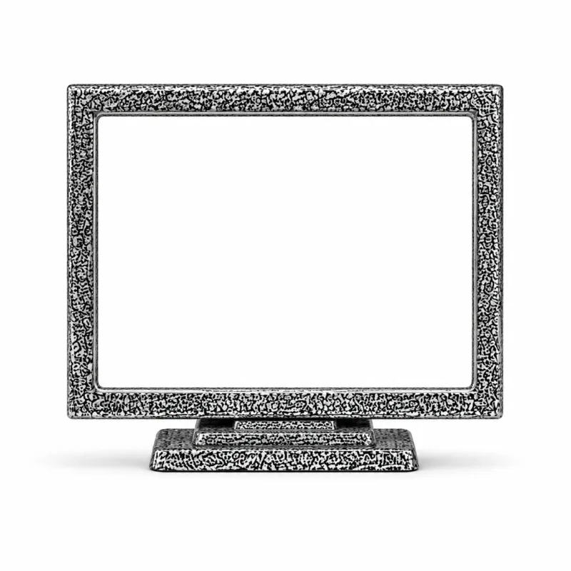 Monument Frame Aluminium Hammered Chromium – 13 x 18 cm | SKU 32-26360