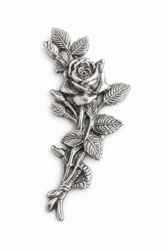 Dekoration aus Messing: Rose