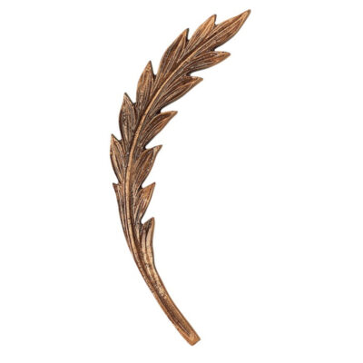 Decorazione in ottone: ramo d’alloro | 36-338