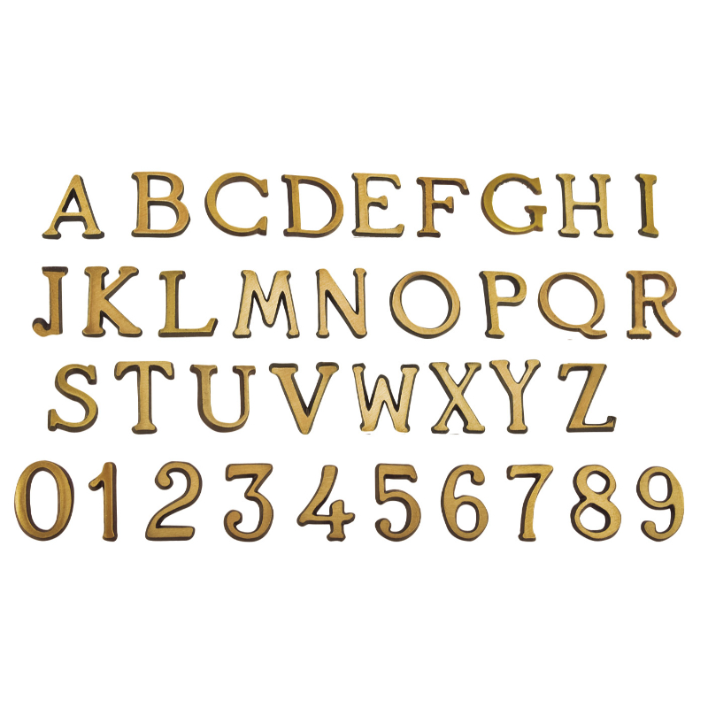 Buchstaben aus Messing 3 cm