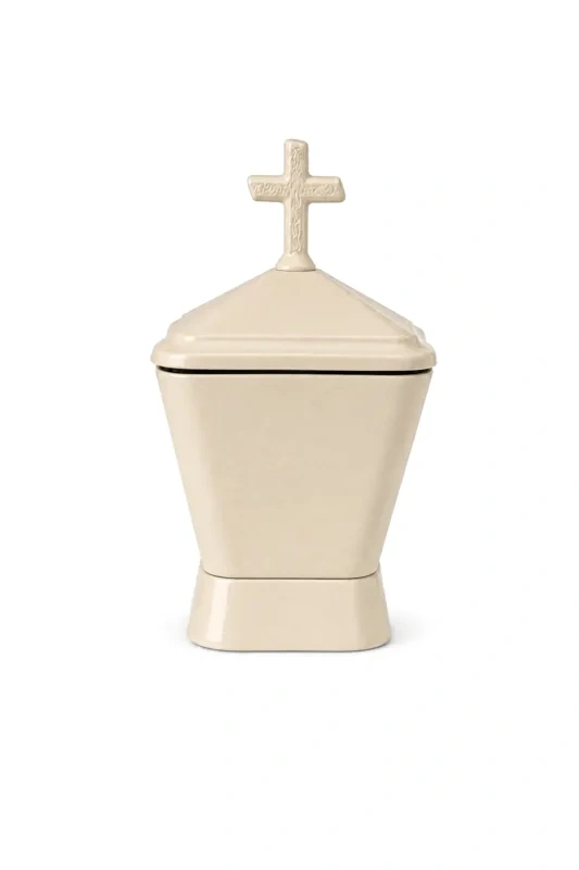 Monument Incense Burner Aluminium Beige – 16 x 9 cm | SKU 03-22156