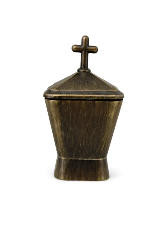 Monument Incense Burner Brass Antique – 16 x 9 cm | SKU 03-8156