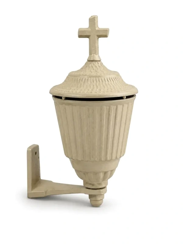 Monument Incense Burner Aluminium Beige – 19 x 9 cm | SKU 04-22140