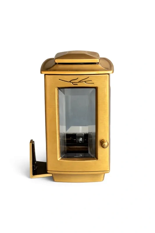 Monument Candle Lamp Brass Bronze – 18 x 12 cm | SKU 15-176