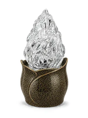 Hammered Gold Electric Candle Lamp | 15-28165