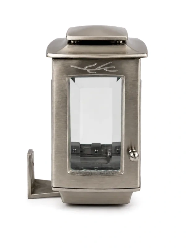 Monument Candle Lamp Brass Satin – 17 x 13 cm | SKU 15-7176