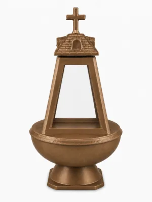 Lampada votiva bronzo scuro | 16-21106