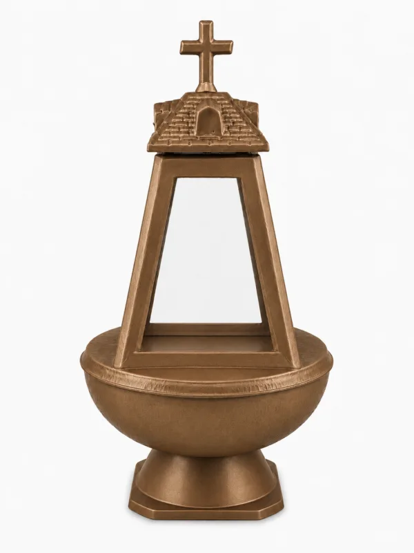 Lampada votiva bronzo scuro
