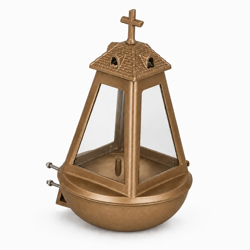 Lampada votiva bronzo scuro
