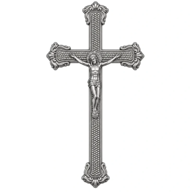 Monument Cross Aluminium Light Grey – 33 x 16 cm | SKU 20-27210